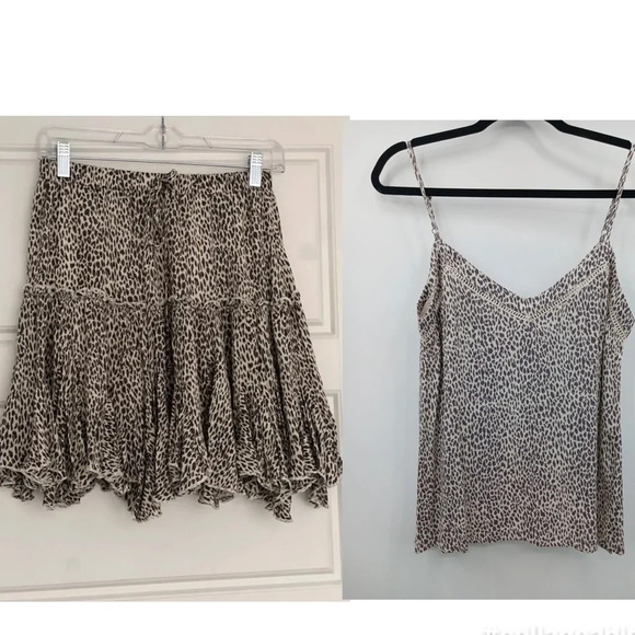 By Together Dresses & Skirts - By Together Leopard Print Cami And Skirt Set